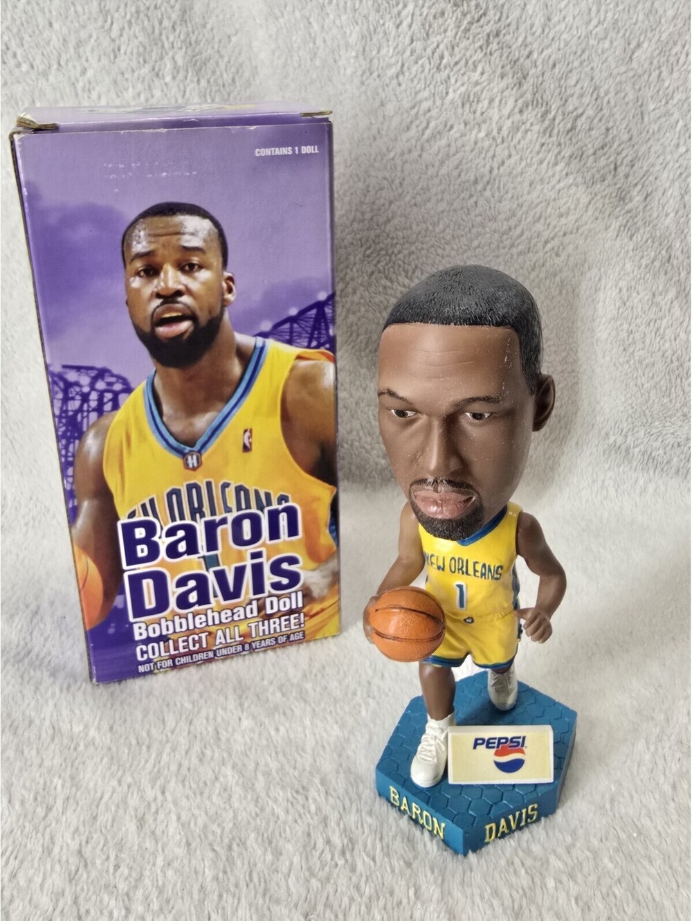 NBA Baron Davis #1 New Orleans Hornets Bobblehead New In BOX